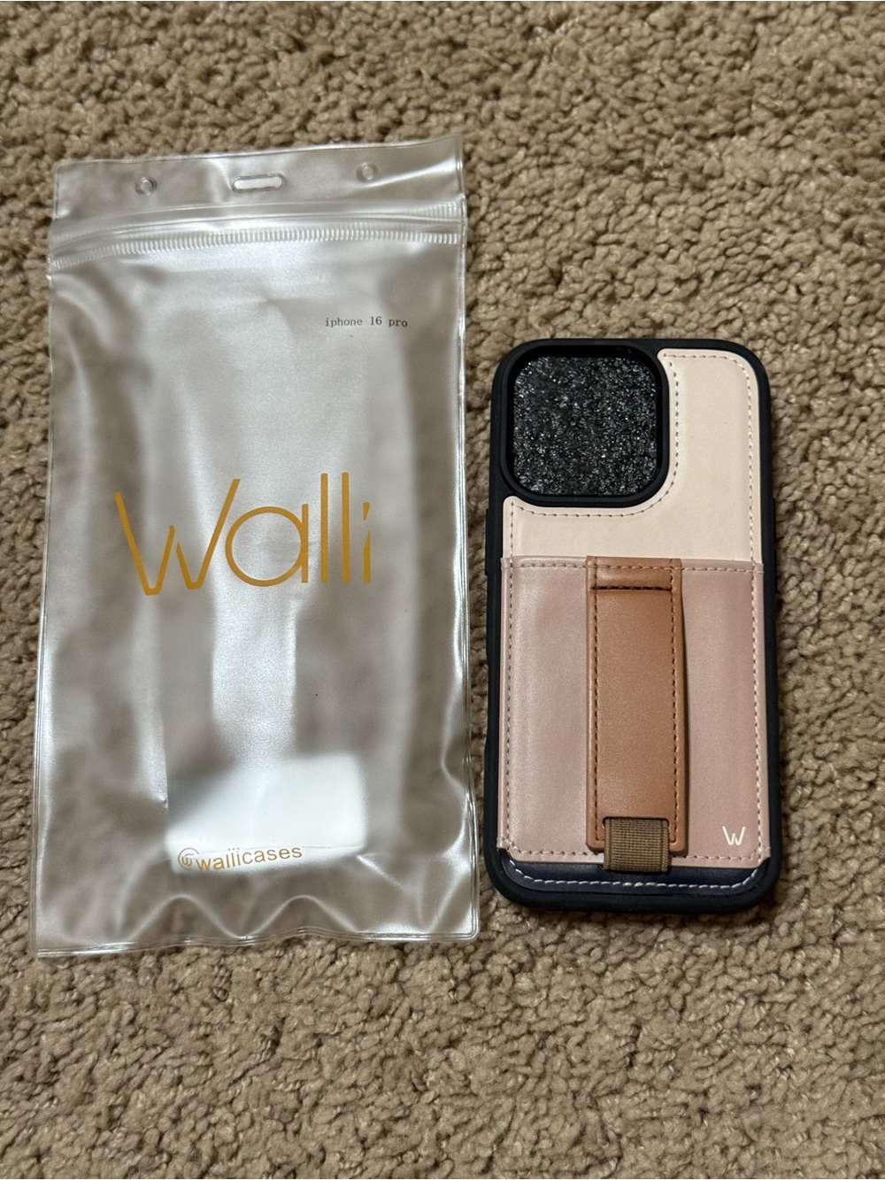 Wallis 16 Pro Three -Tone Leather Card Case with Strap